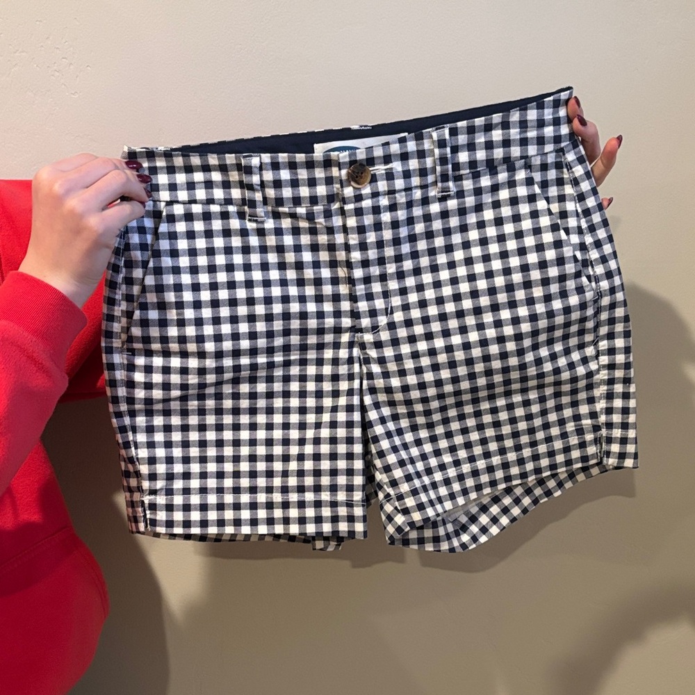 Old navy Classic Black and White Checkered Women's Shorts